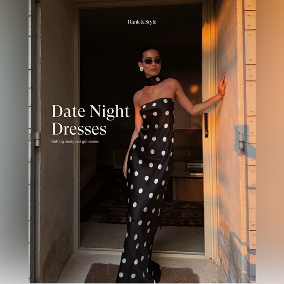 Reformation Oren Silk Dress In Moon Dot, NWOT, NEVER WORN, NO FLAWS. - Picture 7 of 12